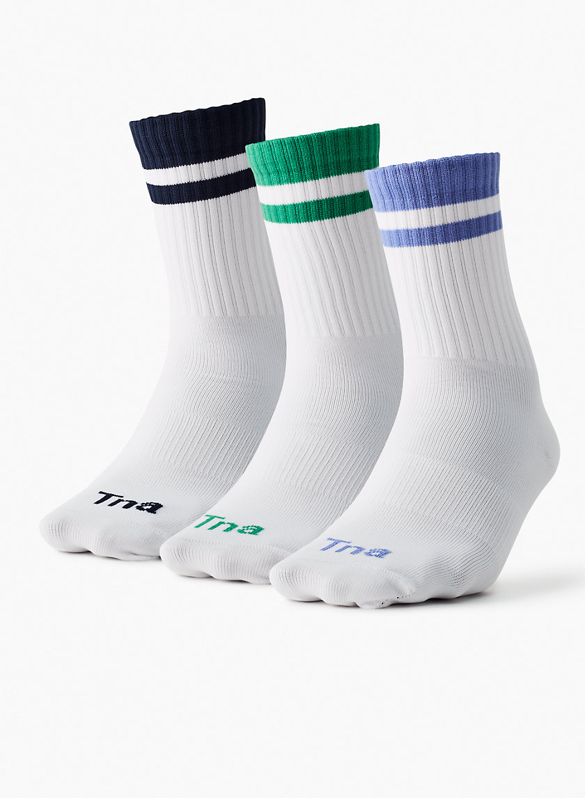 TnAction TENNIS CREW SOCK 3PACK Aritzia US