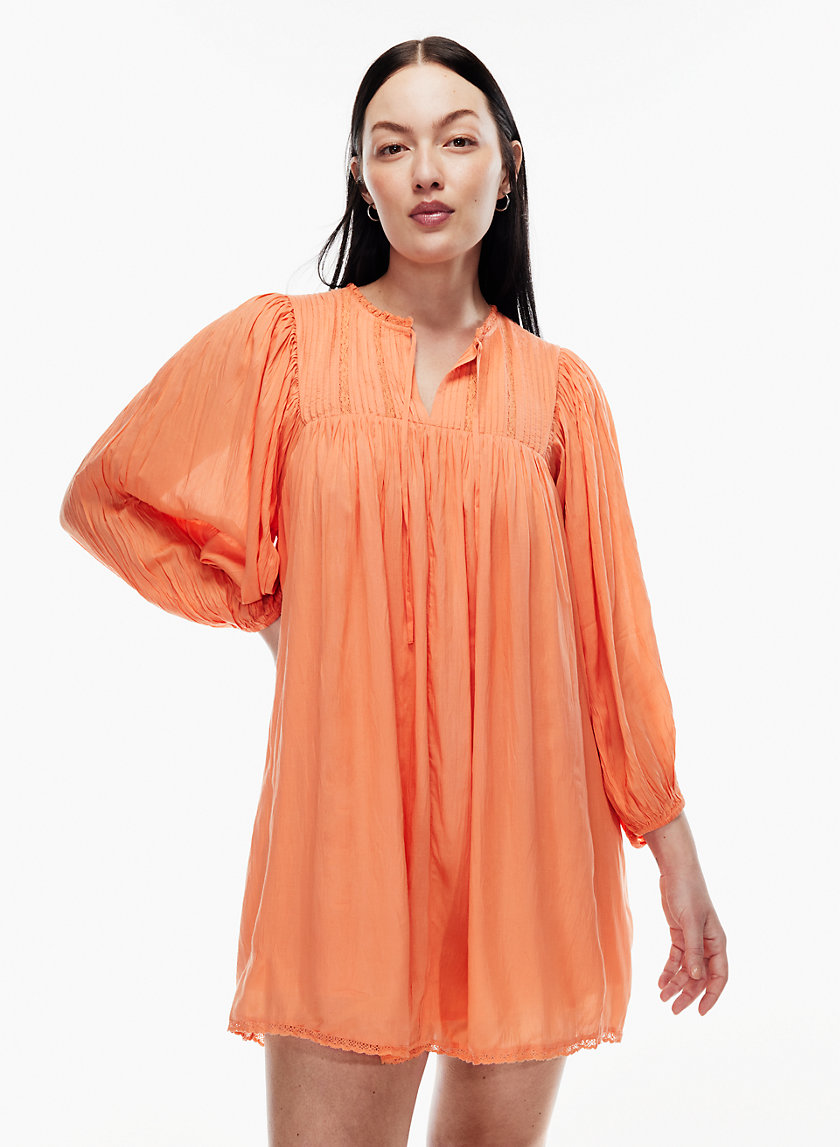 aritzia orange dress