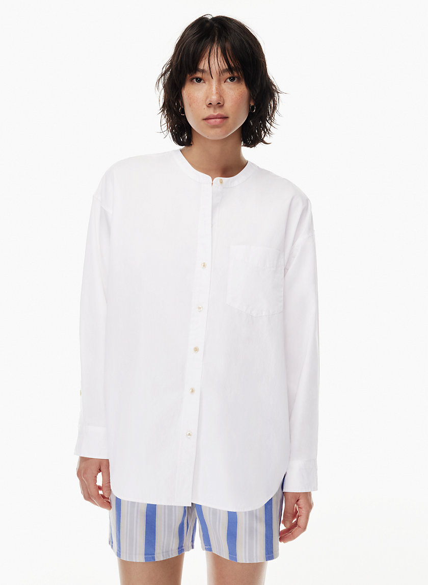 Wilfred Free RELAXED COLLARLESS SHIRT Aritzia US