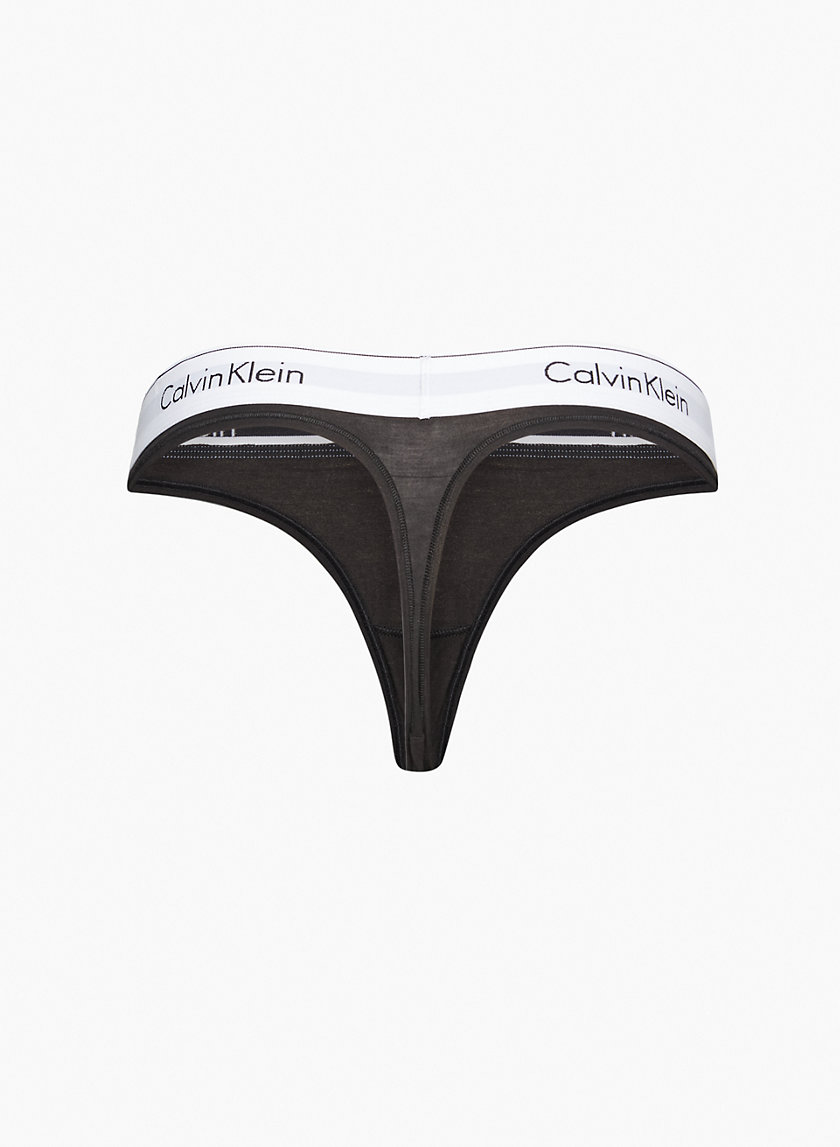 Calvin Klein Modern Cotton Thong In Black - FREE* Shipping & Easy Returns -  CityBeach European