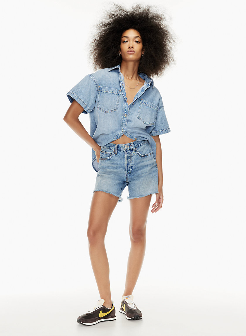 Denim Forum THE EX BOYFRIEND MID THIGH 