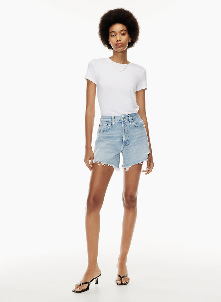 agolde parker loose fit shorts