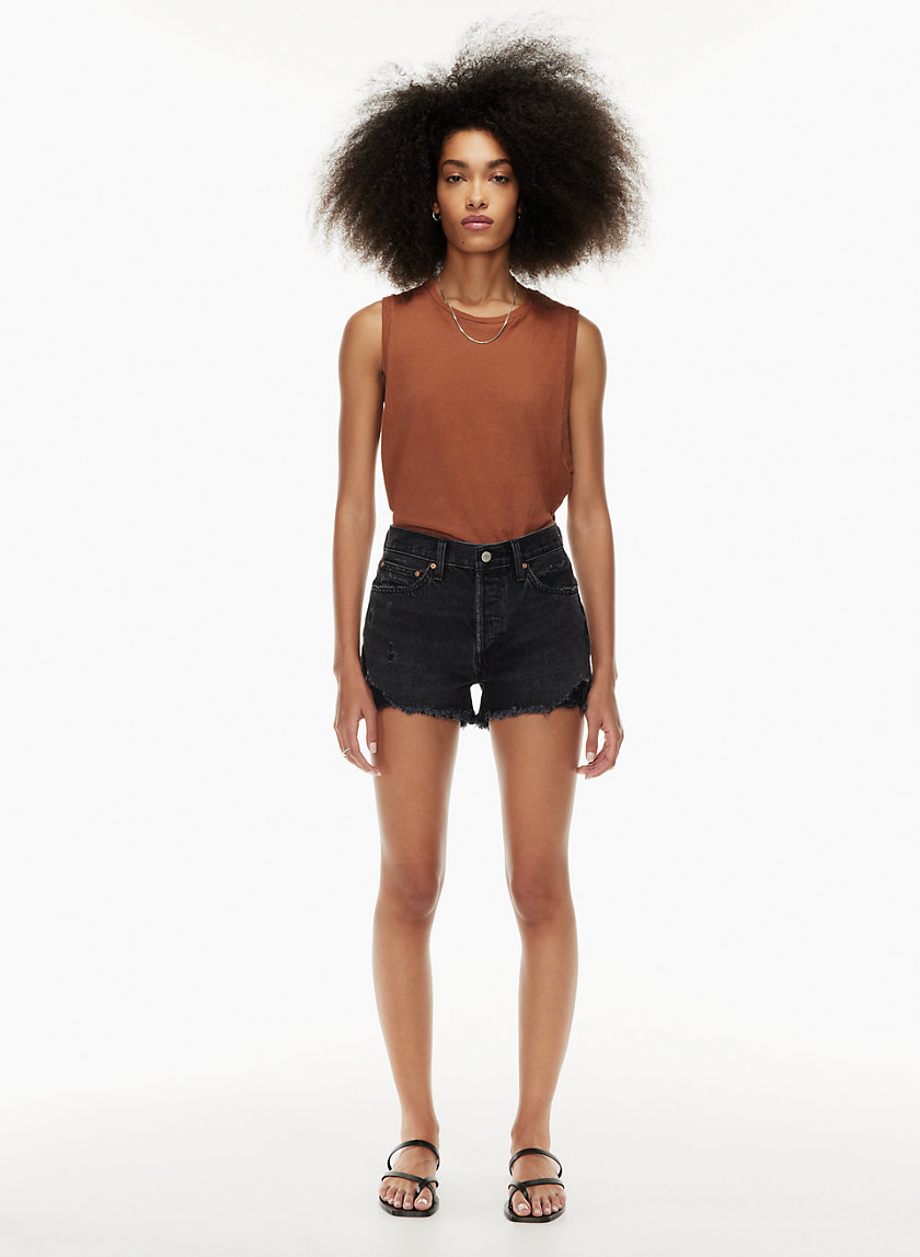 Denim Forum THE EX BOYFRIEND SHORT Aritzia INTL