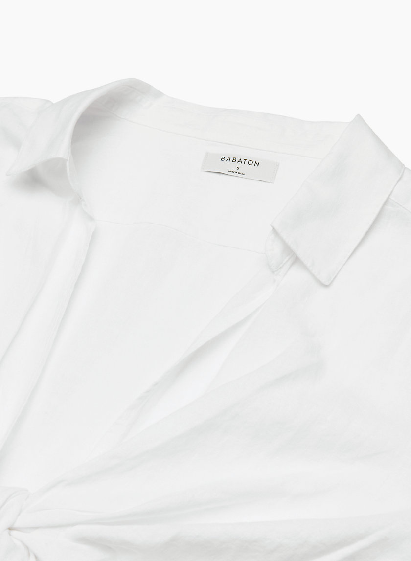 Babaton CONNECTION LINEN BLOUSE | Aritzia CA