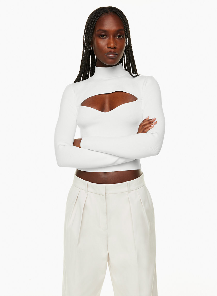 Babaton ABBOTT SCULPT KNIT LONGSLEEVE | Aritzia INTL