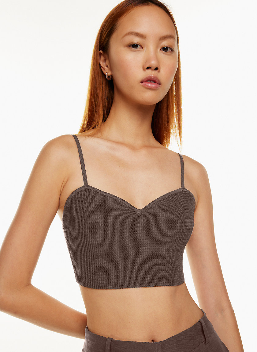 Solid Knit Built in Bra Waisted Tank Top Sweetheart Neck Top - Temu Canada
