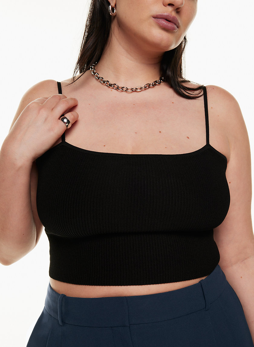 Thick knit cropped cami