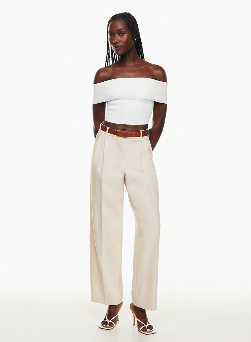 Babaton SCULPT KNIT OFF-SHOULDER TOP | Aritzia CA