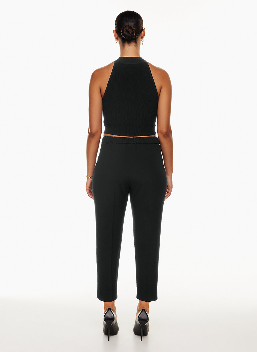 Woman Within Women's Plus Size Sport Knit Capri Pant - S, Black