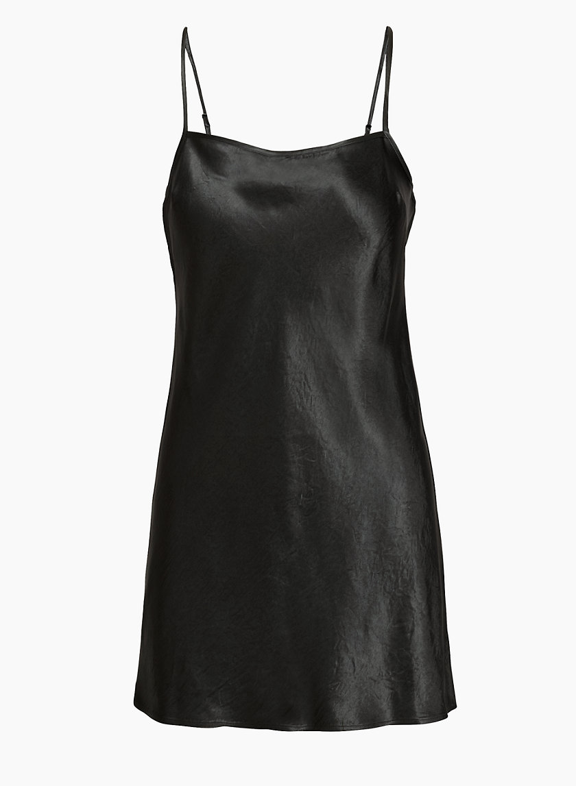 Short Silk Slip Dress Black Mini Slip Dress Black 100% Silk Cami Dress Silk  Bias Cut Open Back Date Dress Black Slip Dress 