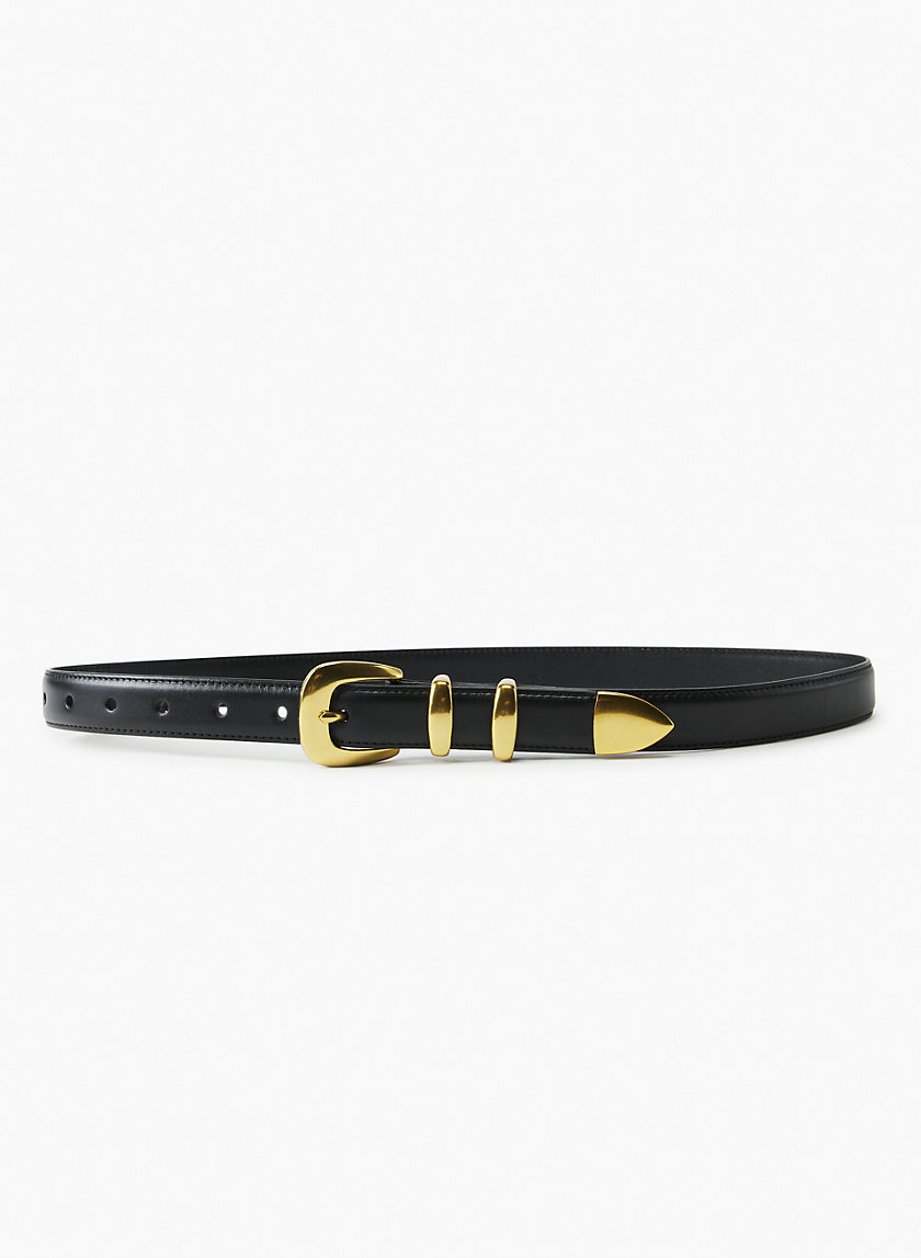 Babaton DOUBLE RING LEATHER BELT