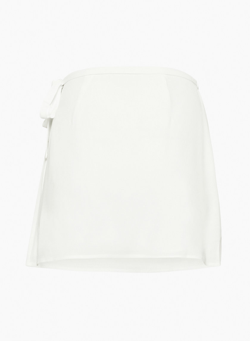 Aritzia white wrap outlet skirt