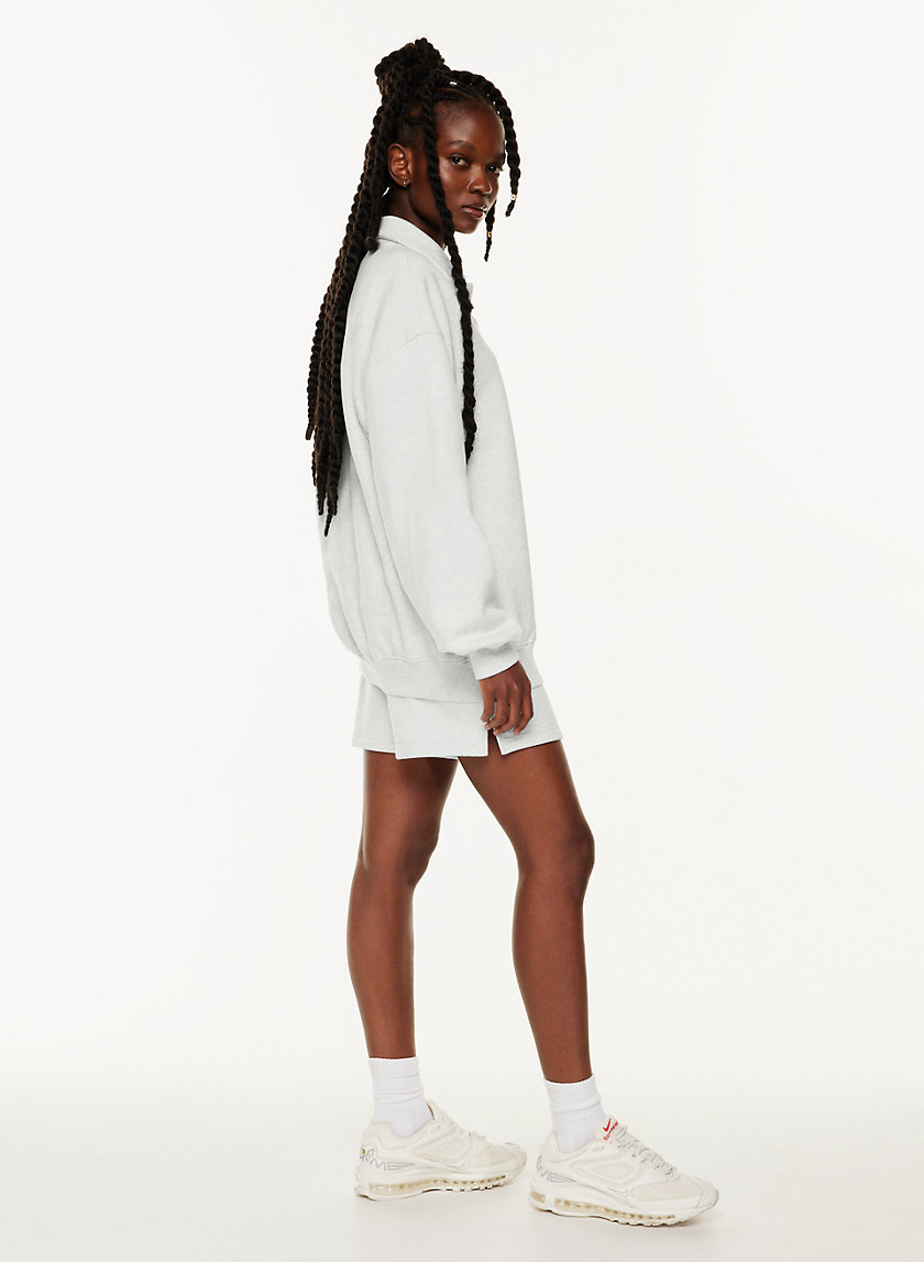 Tna COZY FLEECE BOYFRIEND POLO SWEATSHIRT Aritzia CA