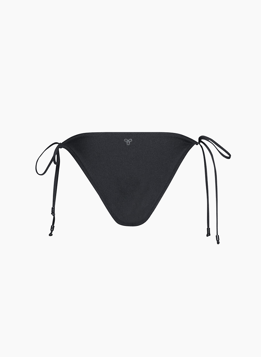 Daiquiri String Bikini Bottom, Black, Bikini Bottom