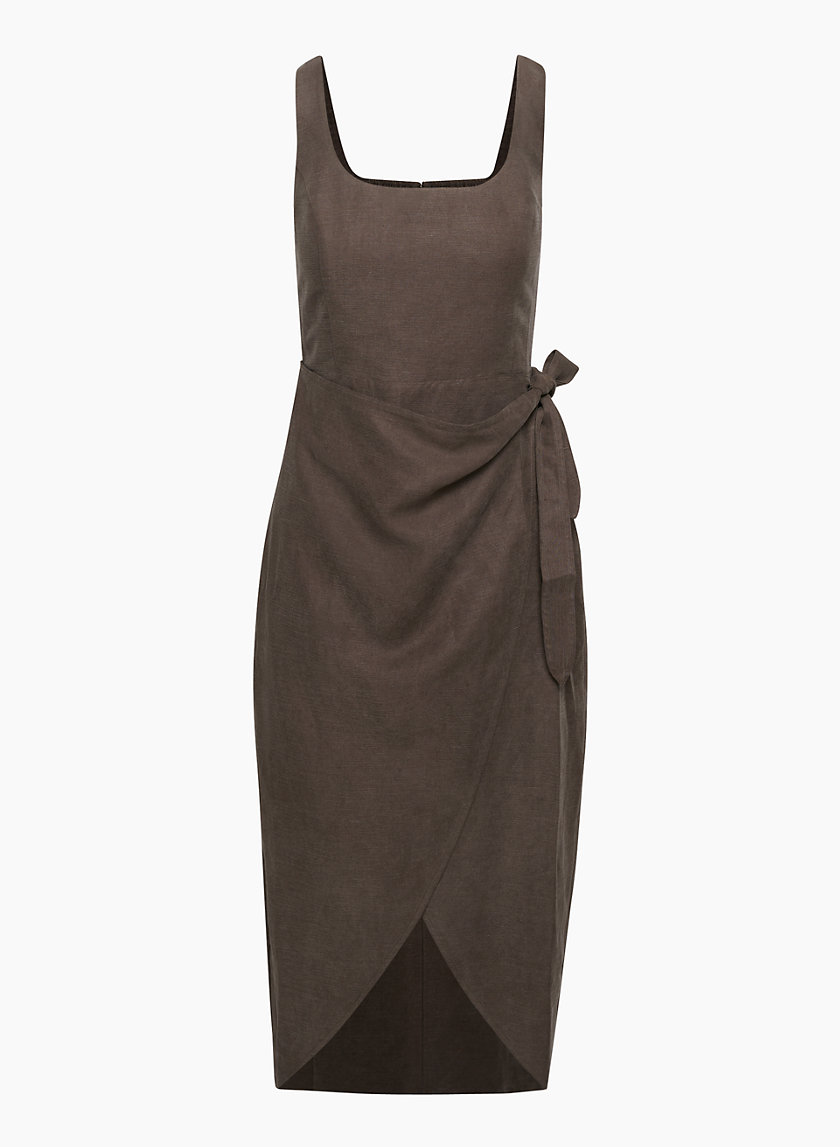 Wilfred SATURN LINEN MIDI DRESS | Aritzia INTL