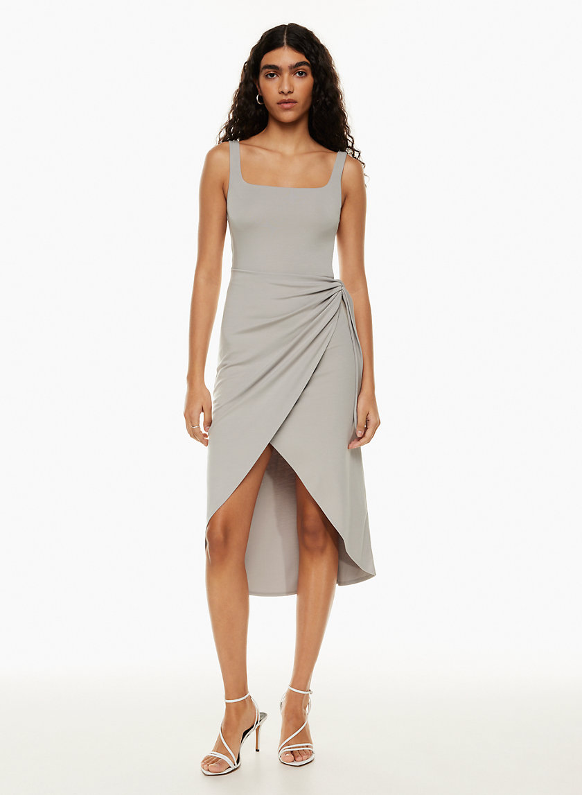 SATURN STREET DENIM MIDI DRESS