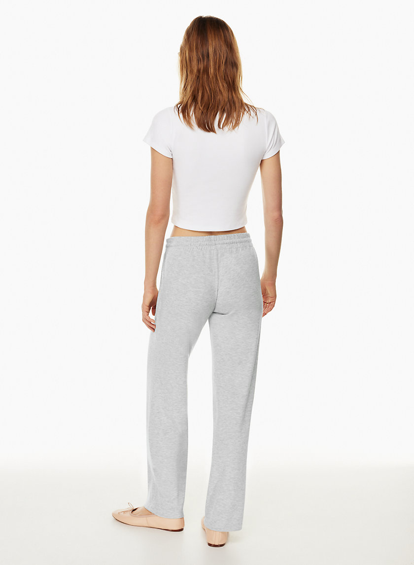 NEW Adidas Originals Studio Lounge Wide Leg Fleece Pants- Medium Grey  Heather- M