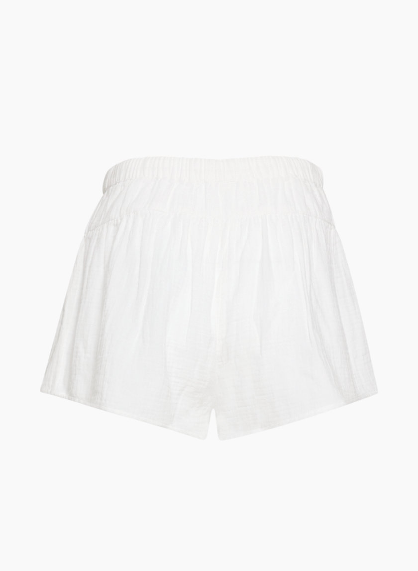 Aritzia Wilfred Melina 5 Short Women's High Waisted Cognac Sz 4 NWT