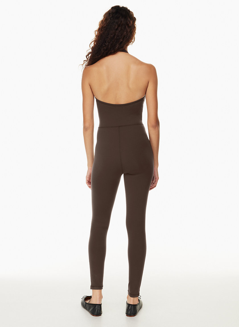 Aritzia - SOLD OUT NWT Black Halter Look Flare Jumpsuit Wilfred Free - SZ  Small