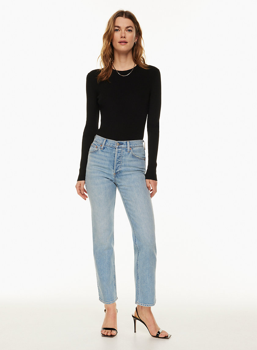 Denim Forum THE ARLO HI-RISE STRAIGHT JEAN | Aritzia US