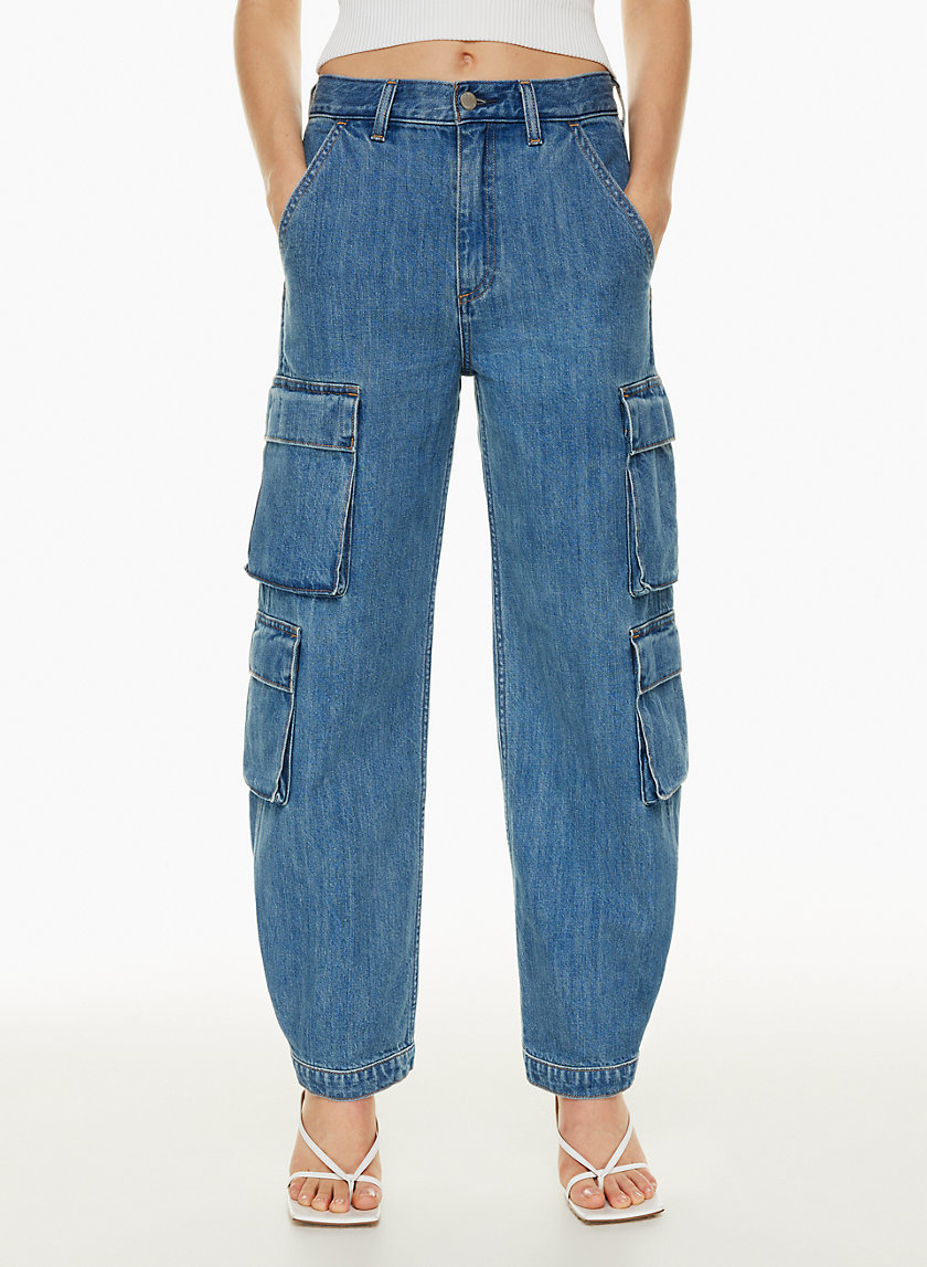 Denim Forum THE '90S MILLIE HI-RISE CARGO JEAN | Aritzia INTL