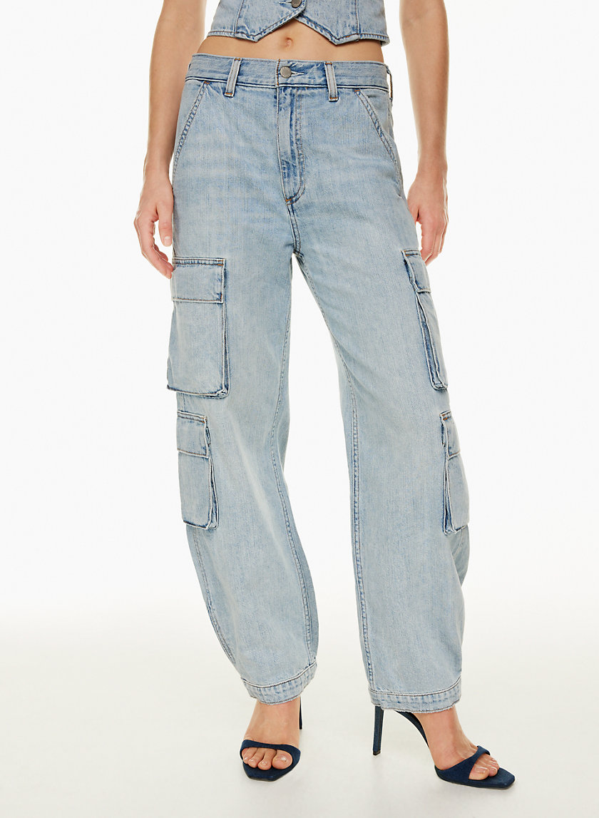 Denim Forum THE '90S MILLIE HI-RISE CARGO JEAN | Aritzia CA