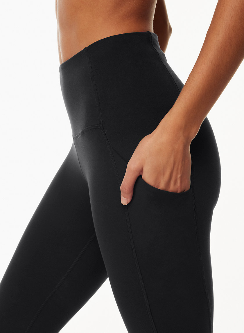 Aerie Leggings Womens M Medium Black Stretch Athleisure Skinny Compression  - AAA Polymer