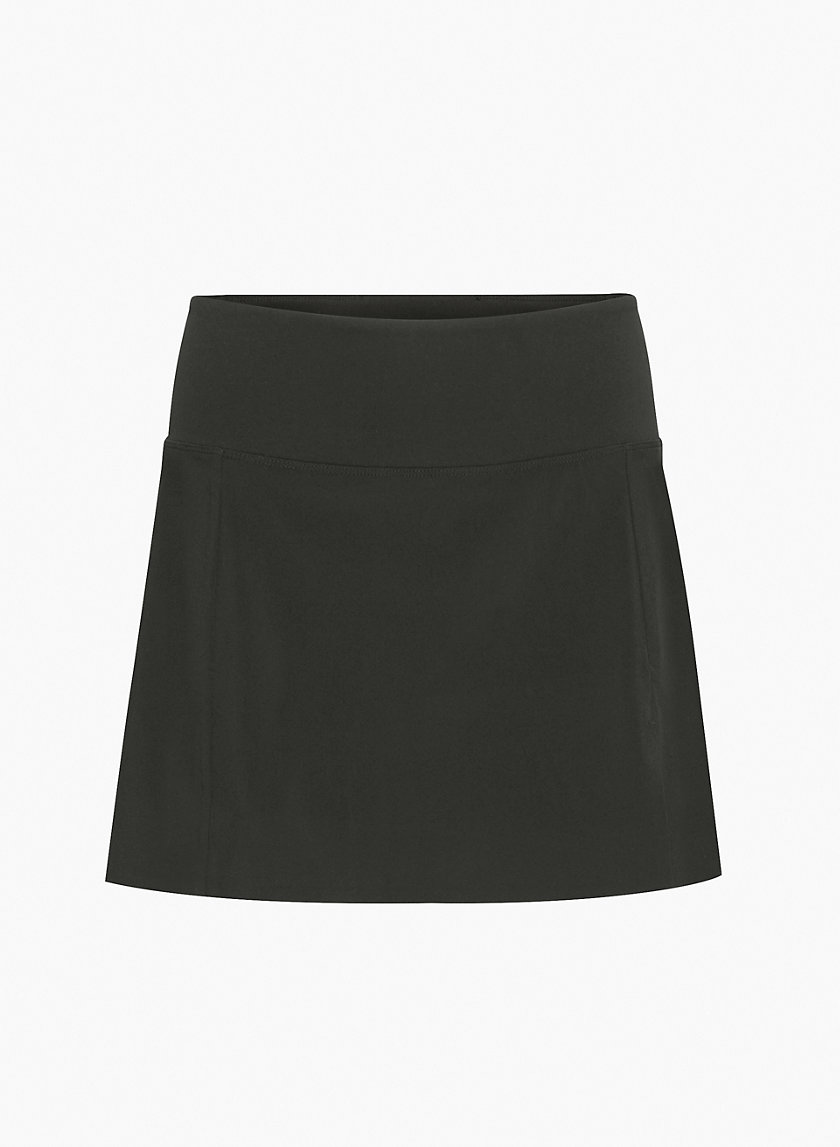 Avery Smoothing Flare Tennis Skort in Black - American Threads –  americanthreads