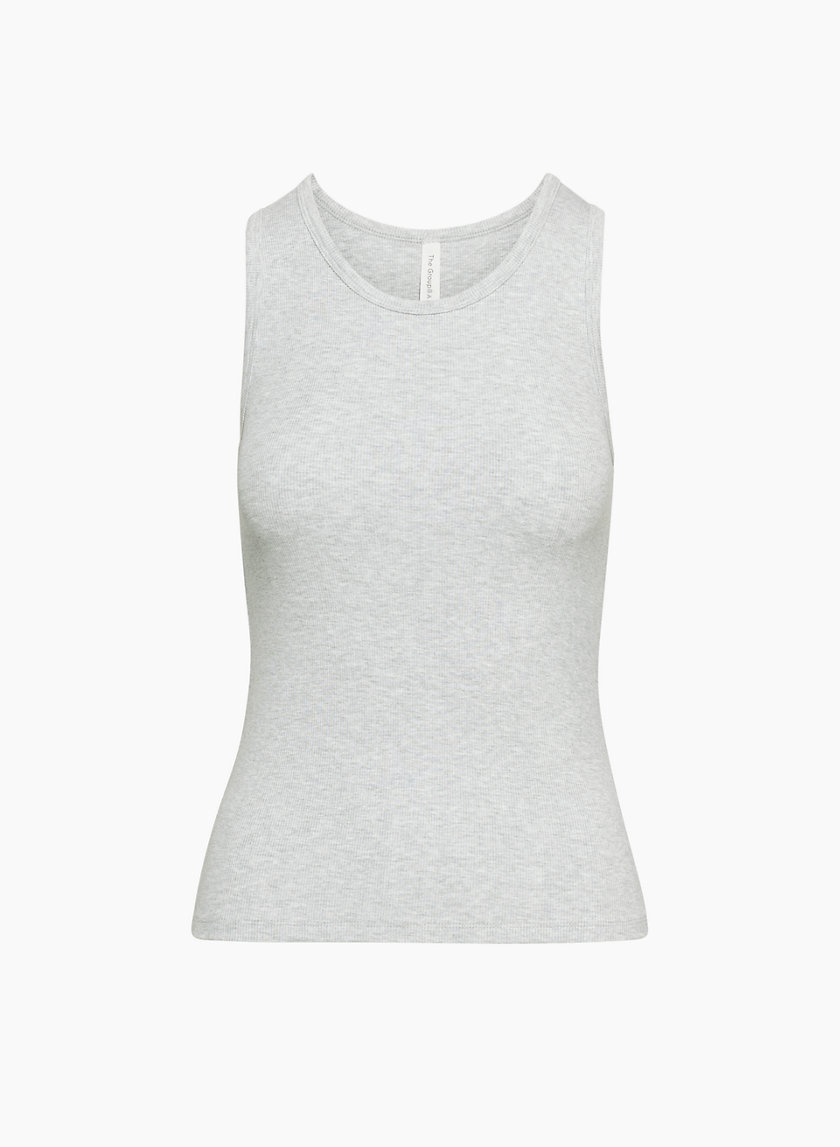 THE LUXE RIB TANK - WHITE – All Things Golden