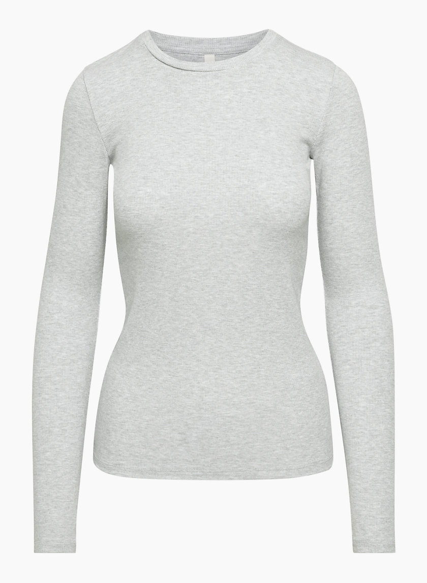 Wellness Studio Long-sleeve Top Tangerine And White