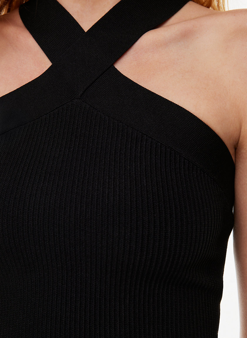 Babaton SCULPT KNIT CRISS CROSS TANK | Aritzia INTL