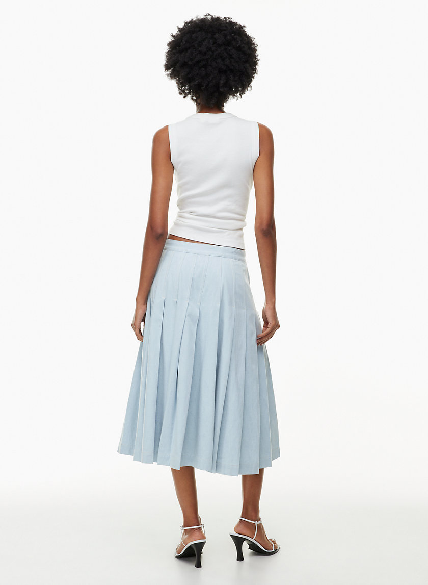 Babaton PERSPECTIVE MIDI DENIM SKIRT | Aritzia US