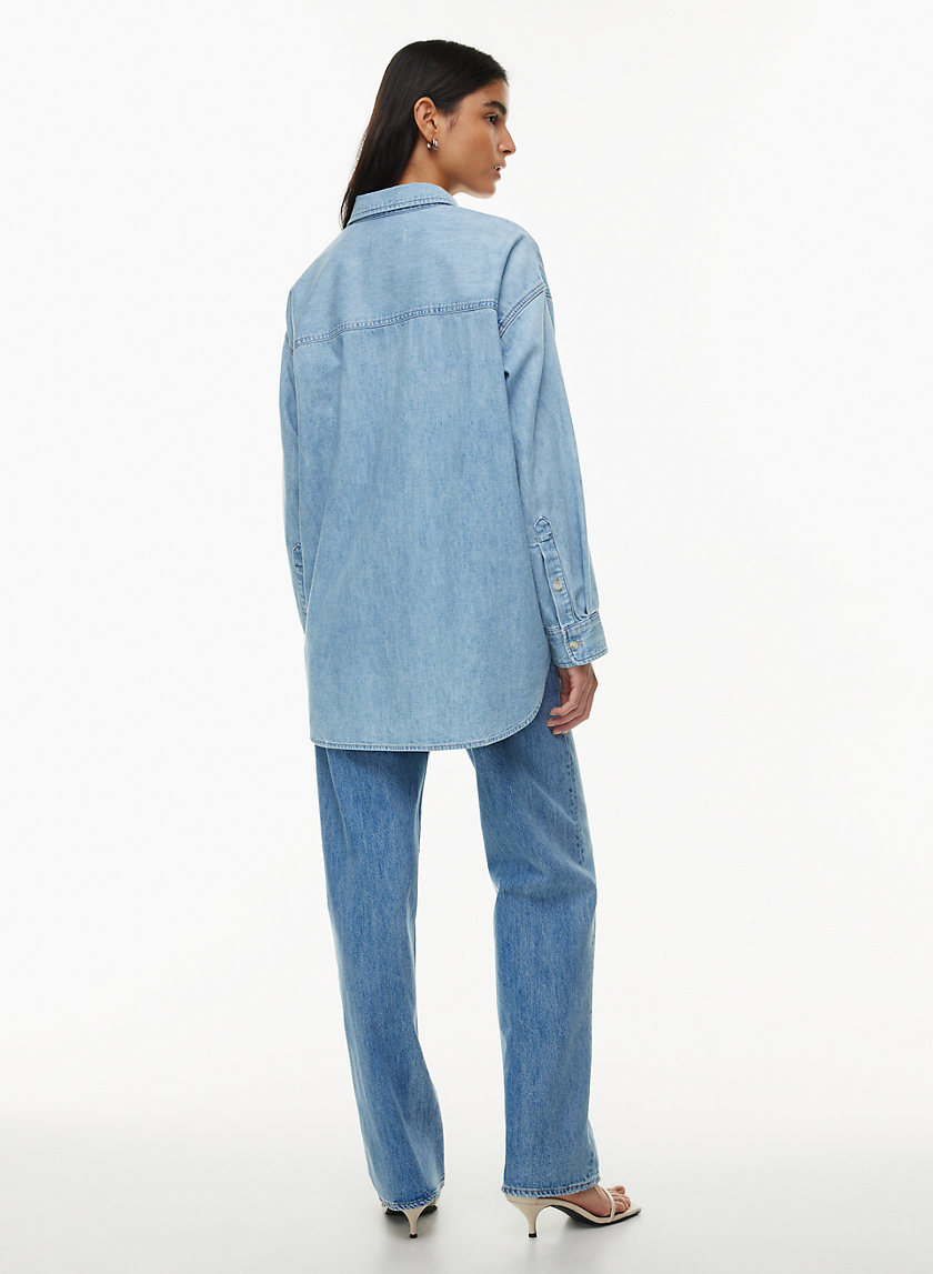 A relaxed denim shirt in the lightest, comfiest 100% cotton fabric