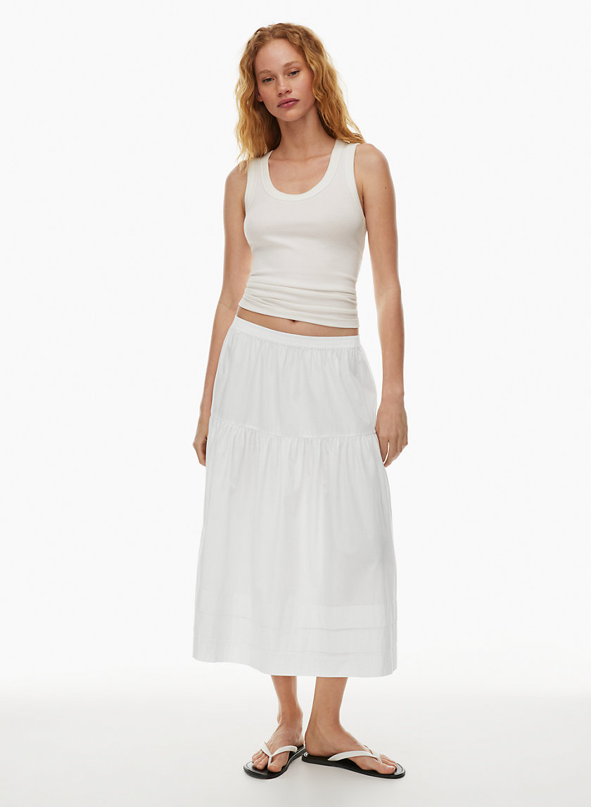 Seina Poplin Midi Skirt Multi Chardona Butterfly