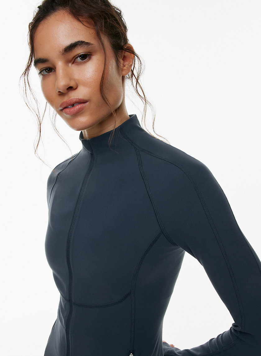 Golden BUTTER PARALLEL ZIPUP Aritzia US