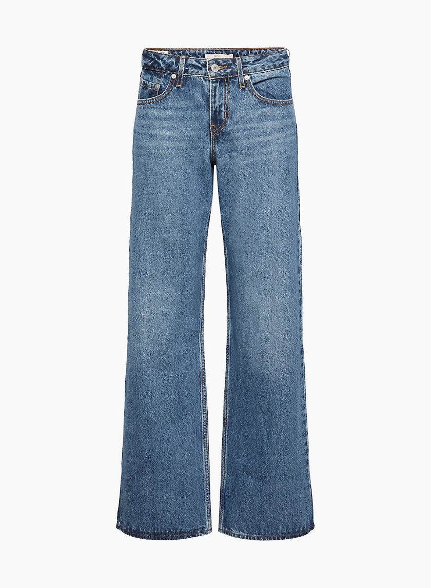 one shoulder jeans pockets zipper butt