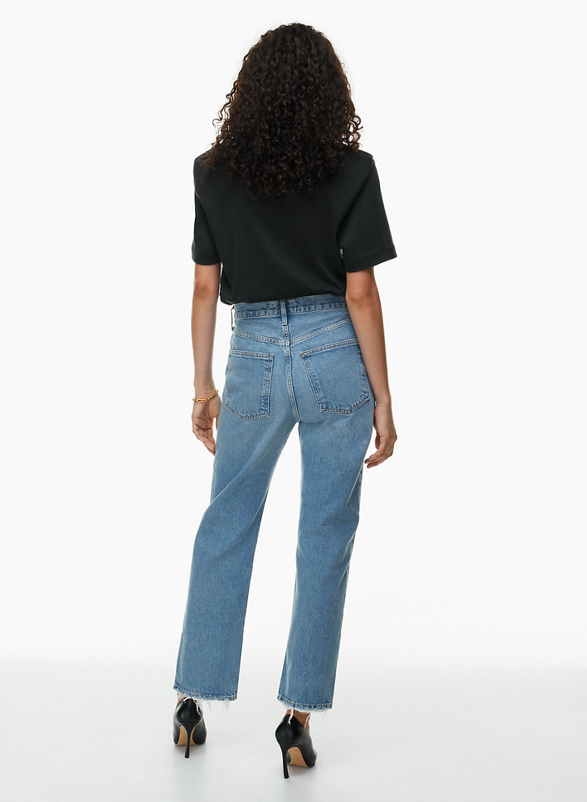 90s Crop Mid Rise Loose Straight in Hooked Hooked / 24