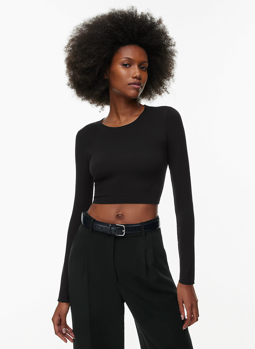 Seamless SINCH RIB WILLOW CROPPED LONGSLEEVE | Aritzia US