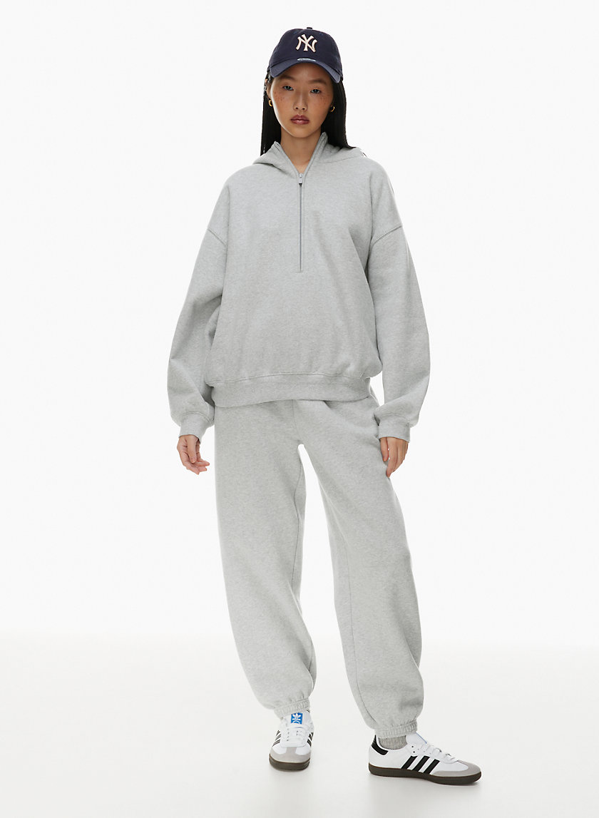 Sweatfleece COZY FLEECE MEGA DROP SHOULDER 1/2 ZIP HOODIE | Aritzia INTL