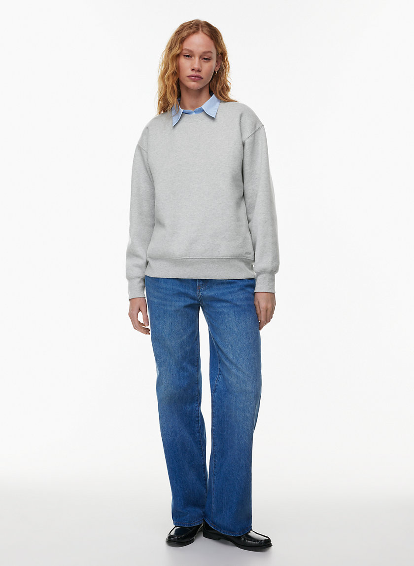 Aritzia COZY FLEECE BOYFRIEND CREW SWEATSHIRT