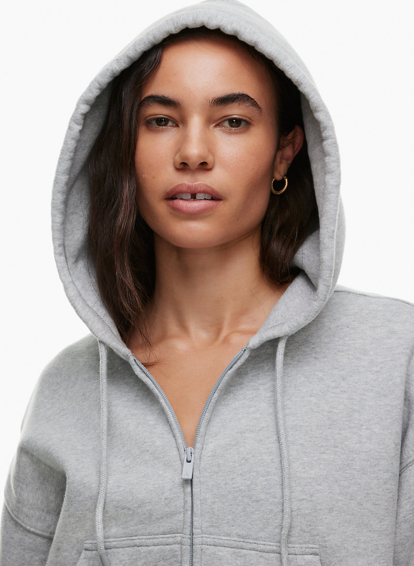 Sweatfleece COZY FLEECE BOYFRIEND BOXY ZIP HOODIE Aritzia US