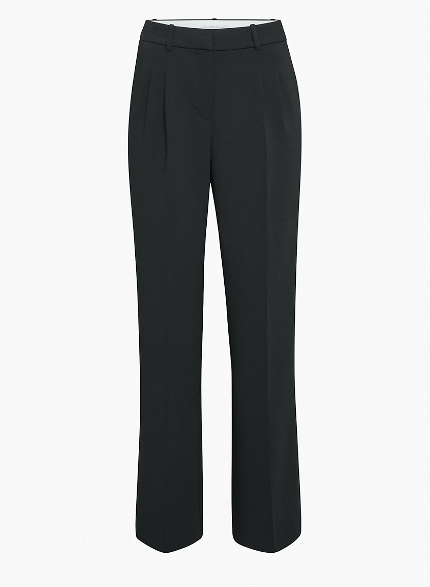 Athletic Works Women's Black Knit Relaxed Pants Slash Pockets Tie