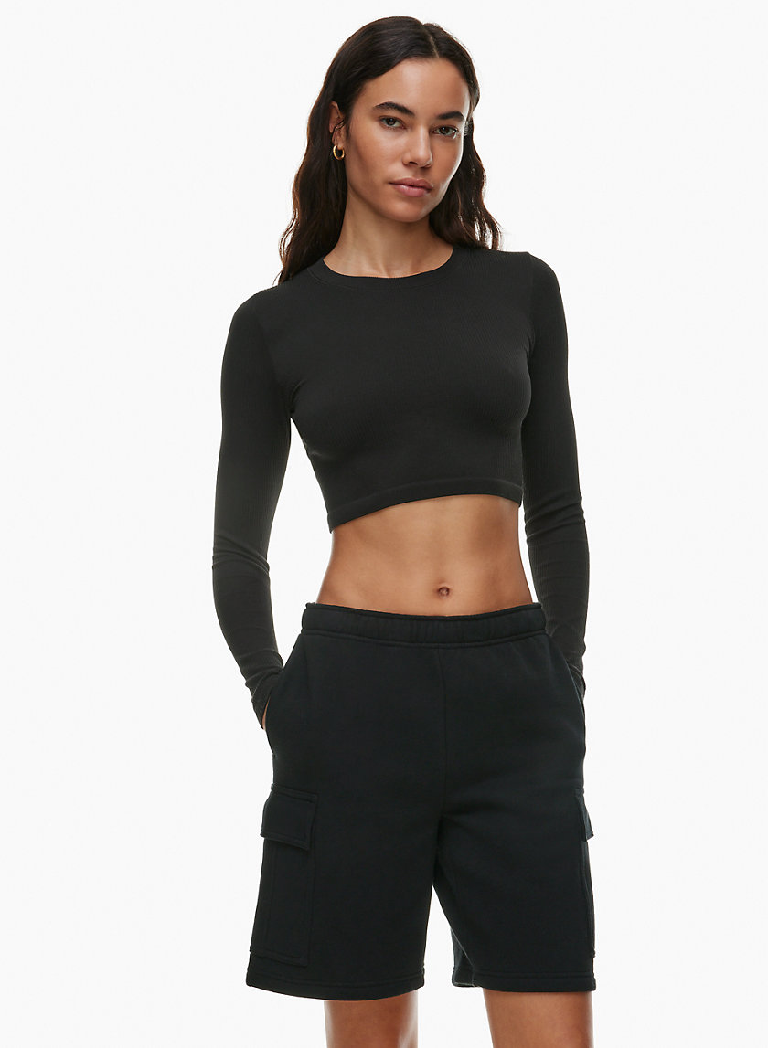 Sweatfleece COZY FLEECE MEGA FLUTTER™ MICRO SWEATSHORT