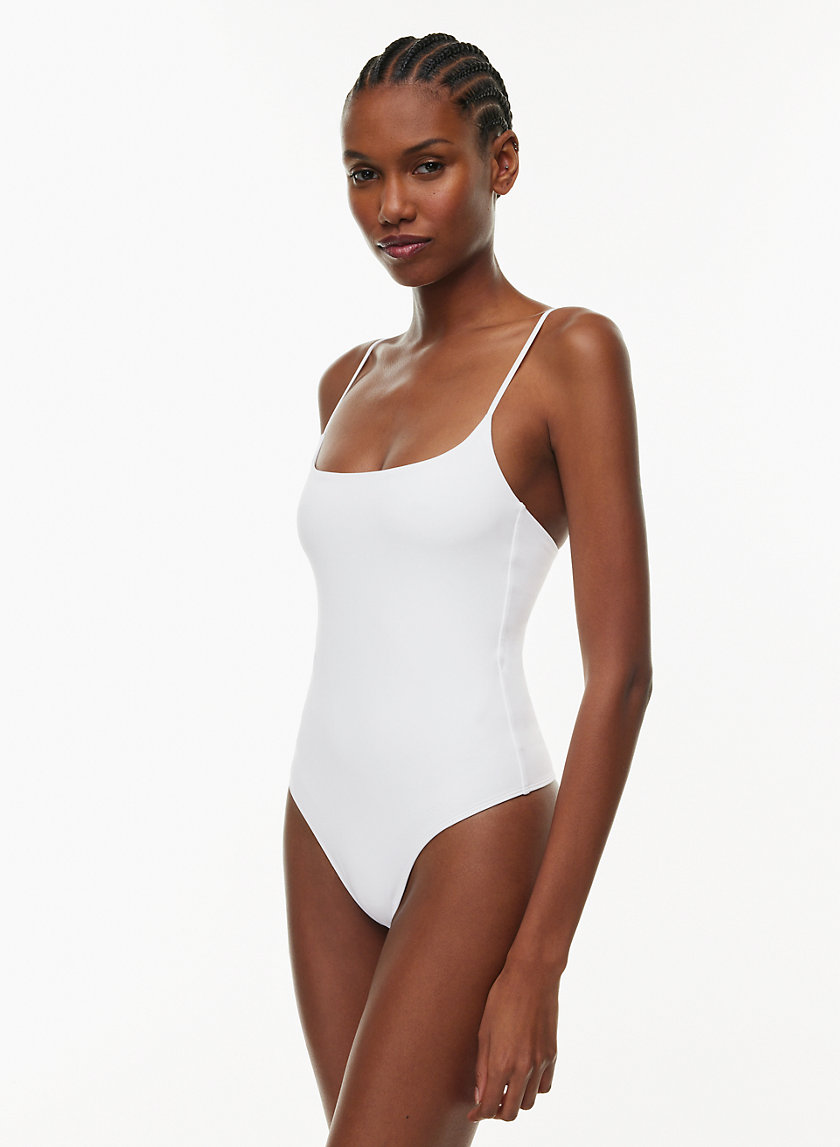 Express White Body Contour Bodysuit Women's Size XS New - beyond