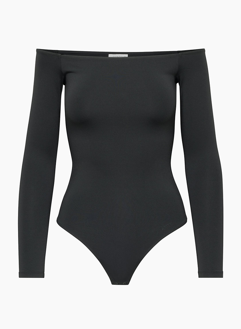 This subreddit influenced me to buy the Contour Off-Shoulder bodysuit :  r/Aritzia