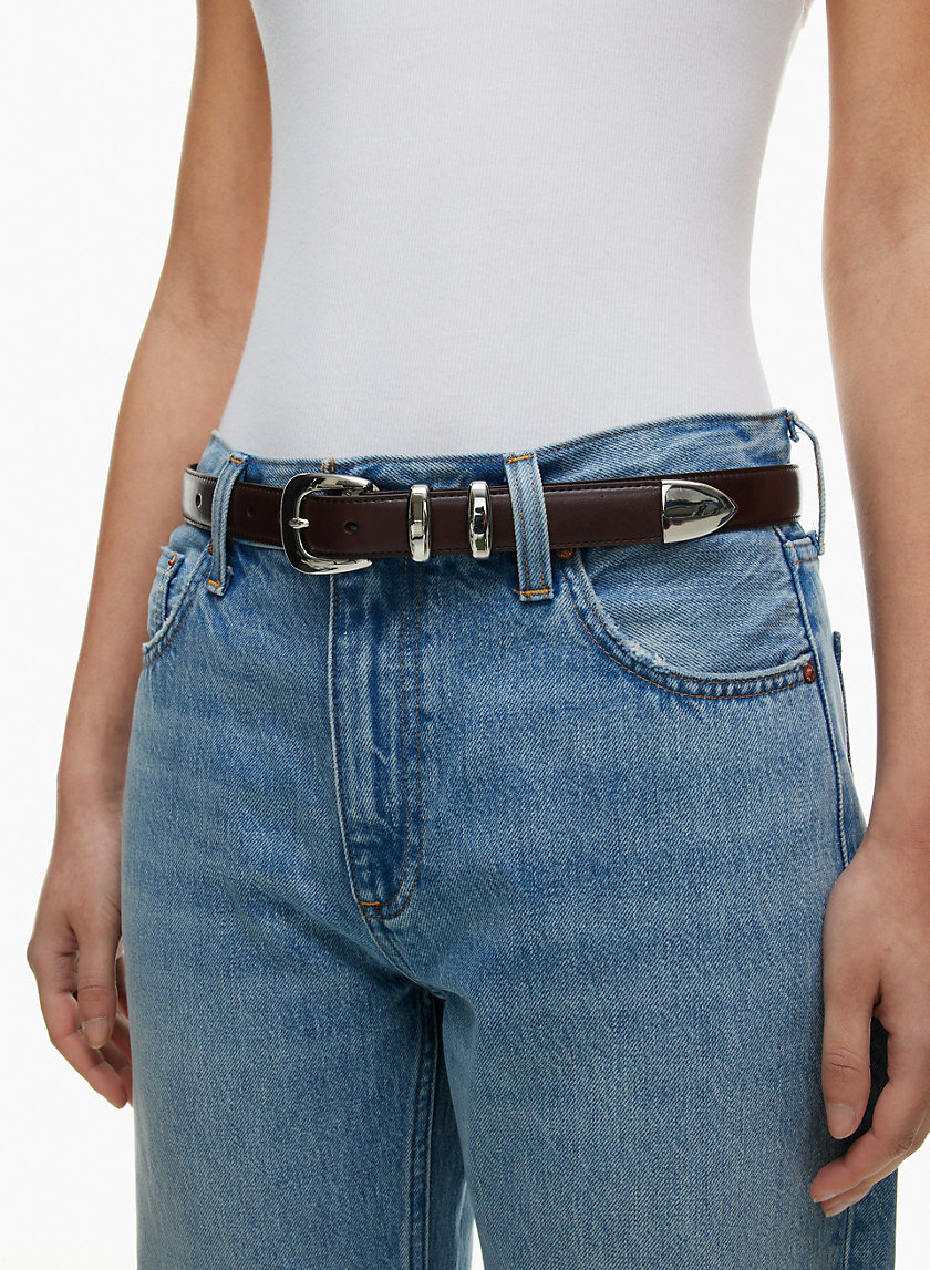 Aritzia LEGENDARY SOLID BRASS LEATHER BELT