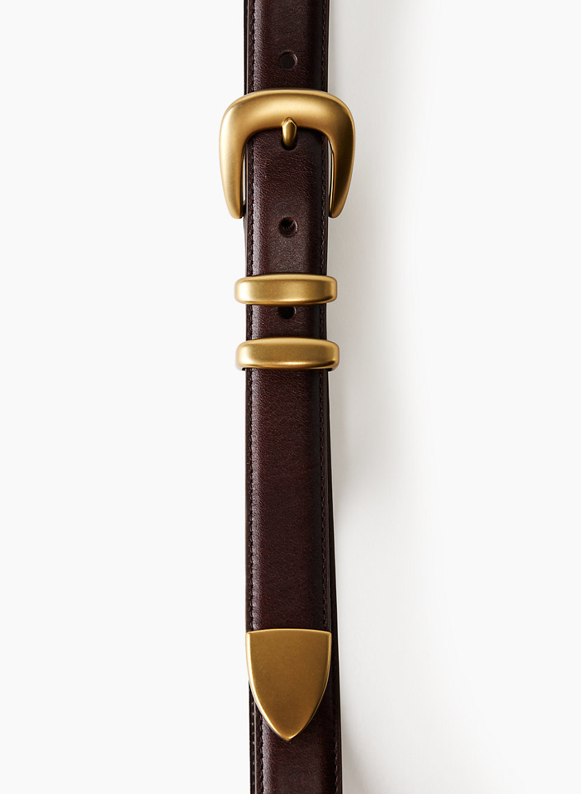 Aritzia LEGENDARY SOLID BRASS LEATHER BELT