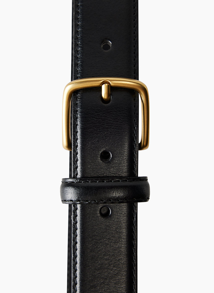 Aritzia ESSENTIAL SOLID BRASS LEATHER BELT