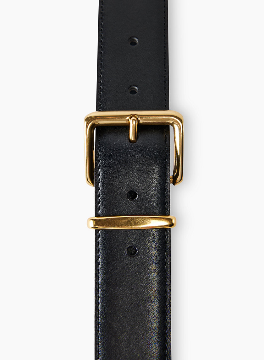 Aritzia EMBLEM SOLID BRASS LEATHER BELT