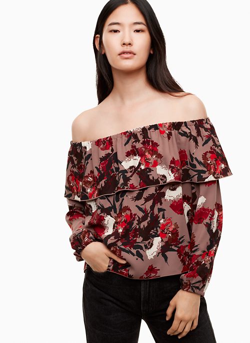 aritzia off shoulder top